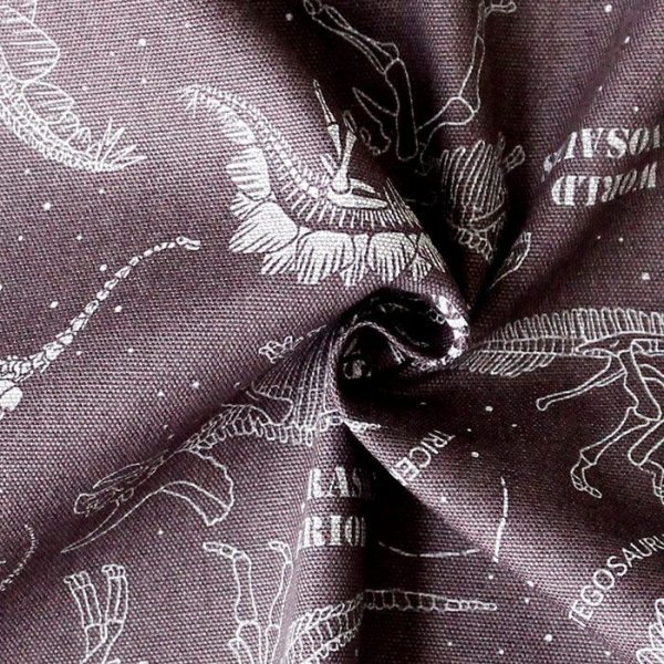 画像3: きょうりゅう博士 チャコールグレー【ランチョンマット】手作りキット 作り方マニュアル付き 入園入学 2025年度春 中厚手生地[u] (3)