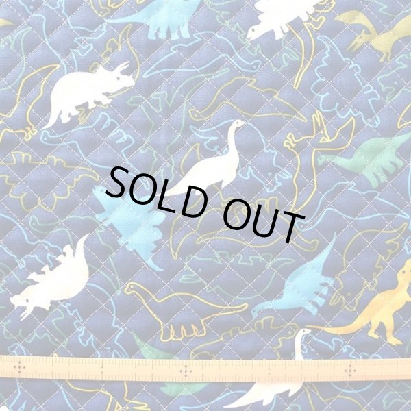 画像5: ●アウトレット サイズ変更不可●きょうりゅうの世界【シューズバッグ】手作りキット 入園入学 手芸キット キルティング (5)