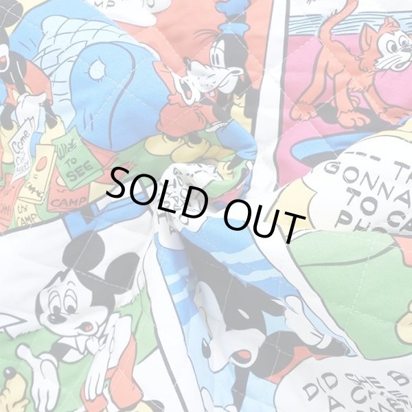 画像3: ミッキー コミック【シューズバッグ】材料セット 作り方マニュアル付き 入園入学+裏地[n][u] (3)