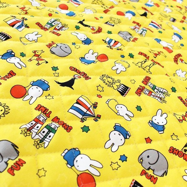 画像4: ★在庫限り サイズオーダー不可★ミッフィーとサーカス イエロー【シューズバッグ】 材料セット 作り方マニュアル付き 入園入学 手芸キット (4)