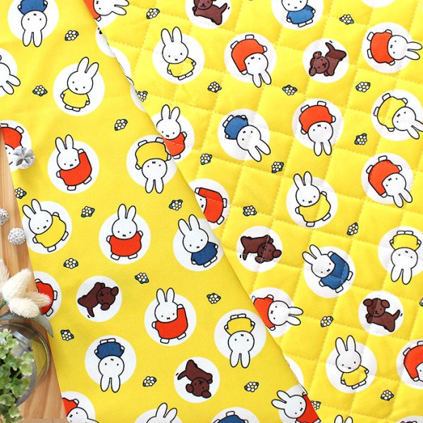 画像5: ミッフィー 大きいドット【シューズバッグ】 材料セット 作り方マニュアル付き 入園入学 手芸キット (5)