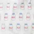 画像2: ミルクの瓶【国産おくるみと丸型スタイセット】ベビー 手作りキット 作り方マニュアル付き ダブルガーゼ フード付き (2)