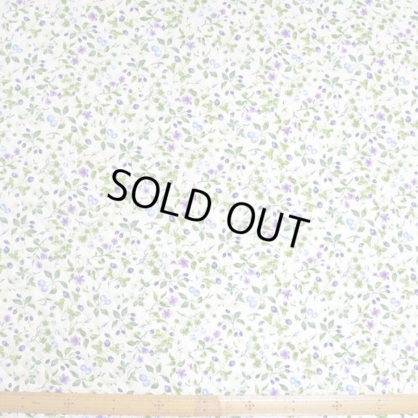 画像6: 小さな青いベリー【カット生地】 縦50cm×横105cm 中厚手生地 (6)