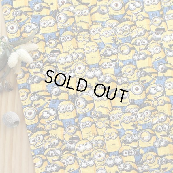 画像5: ミニオンズ ツイルなかよし【キッズエプロン&三角巾】Mサイズ 材料セット 作り方マニュアル付き 入園入学 手芸キット (5)