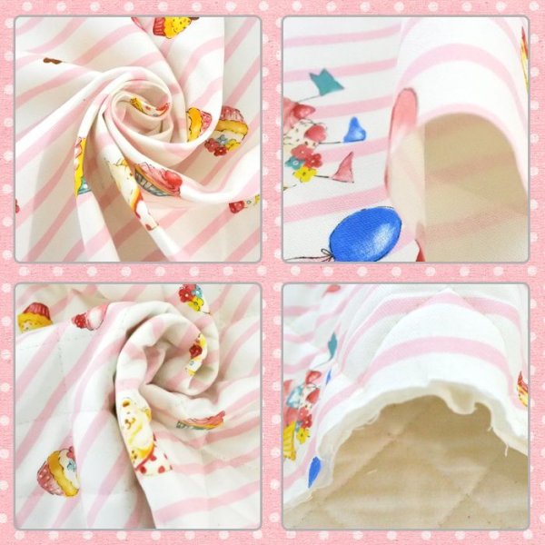 画像2: [15％OFF]★在庫限り サイズ変更不可★森のお菓子パーティー【給食袋】手作りキット 作り方マニュアル付き 入園入学 2024年度春 中厚手生地[n] (2)