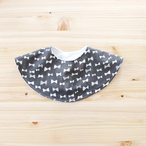 画像6: くすみリボン【丸型スタイ】【くるくるスタイ】【ハンカチスタイ】ベビー 材料セット 作り方マニュアル付き ダブルガーゼ 国産 (6)