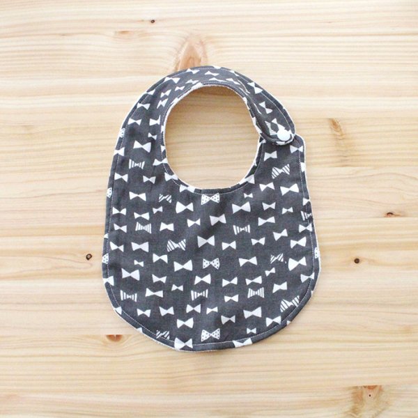 画像5: くすみリボン【丸型スタイ】【くるくるスタイ】【ハンカチスタイ】ベビー 材料セット 作り方マニュアル付き ダブルガーゼ 国産 (5)