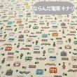 画像4: ●アウトレット サイズ変更不可●ならんだ電車 キナリ【給食袋】薄手生地+裏地 手作りキット 作り方マニュアル付き 入園入学 手芸キット[u] (4)