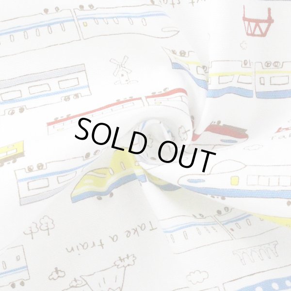 画像3: [15％OFF]★在庫限り サイズ変更不可★ネクストステーション 白◎底布付【シューズバッグ】手作りキット 作り方マニュアル付き 入園入学 手芸キット生地[s] (3)