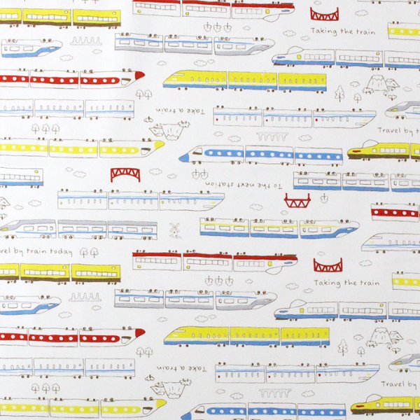 画像4: [15％OFF]★在庫限り サイズ変更不可★ネクストステーション 白【給食袋】手作りキット 作り方マニュアル付き 入園入学 2024年度春 中厚手生地 (4)