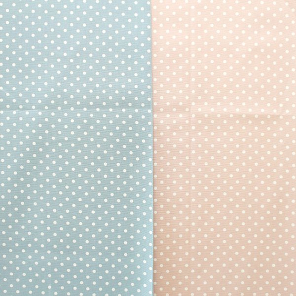 画像7: ニュアンスカラーのドット ドットピンク/ドットブルー【シューズバッグ】 手作りキット 作り方マニュアル付き 入園入学 手芸キット (7)