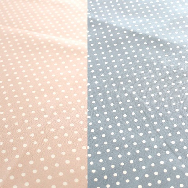 画像8: ニュアンスカラーのドット ドットピンク/ドットブルー【シューズバッグ】 手作りキット 作り方マニュアル付き 入園入学 手芸キット (8)