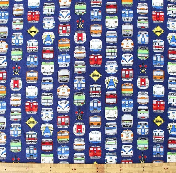 画像7: ネイビー電車のお顔【ランチバッグ】 手作りキット 作り方マニュアル付き 入園入学 手芸キット (7)