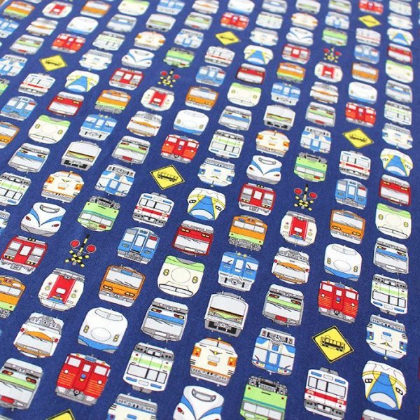 画像8: ネイビー電車のお顔【ランチバッグ】 手作りキット 作り方マニュアル付き 入園入学 手芸キット (8)