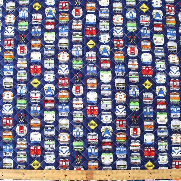 画像3: ネイビー電車のお顔【ランチバッグ】 手作りキット 作り方マニュアル付き 入園入学 手芸キット (3)