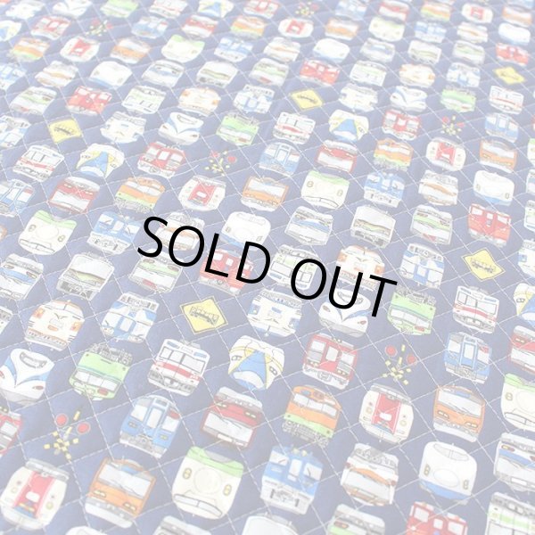 画像4: ネイビー電車のお顔【ランチバッグ】 手作りキット 作り方マニュアル付き 入園入学 手芸キット (4)