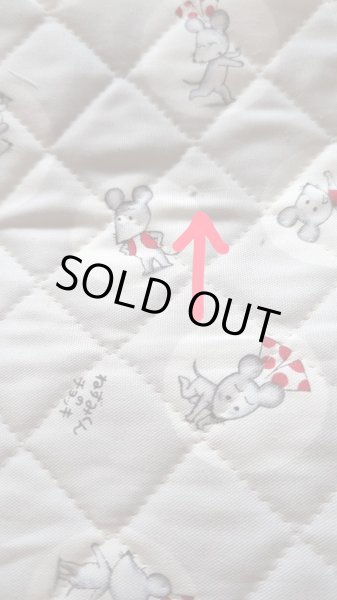 画像2: ●アウトレット サイズ変更不可●ねずみくん 水玉グレー【シューズバッグ】 材料セット 作り方マニュアル付き 入園入学 手芸キット (2)