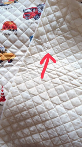 画像2: ●アウトレット サイズ変更不可●リアルな工事車両 ベージュ◎底布付【シューズバッグ】※裏地に難あり 手作りキット 作り方マニュアル付き 入園入学 手芸キット[n][s] (2)