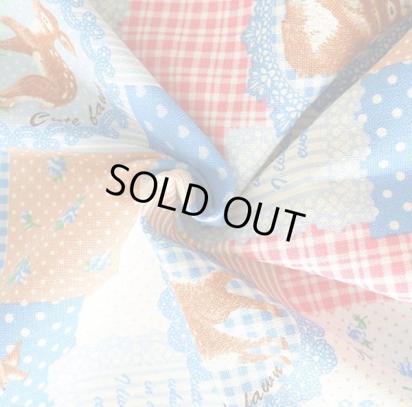 画像4: [15％OFF]★在庫限り サイズ変更不可★森のどうぶつ パッチ【レッスンバッグ】手作りキット 作り方マニュアル付き 入園入学 手芸キット 中厚手生地＋中厚手生地 [u] (4)