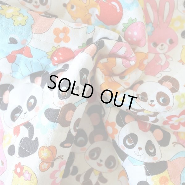 画像3: [15％OFF]★在庫限り サイズ変更不可★なかよしパンダちゃん◎底布付【シューズバッグ】手作りキット 作り方マニュアル付き 入園入学 手芸キット[n][s] (3)