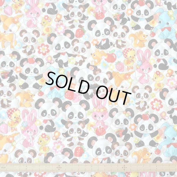 画像4: [15％OFF]★在庫限り サイズ変更不可★なかよしパンダちゃん◎底布付【シューズバッグ】手作りキット 作り方マニュアル付き 入園入学 手芸キット[n][s] (4)