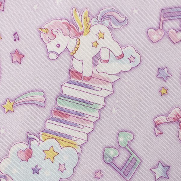 画像2: ペガサス ミュージック ラベンダー【コップ袋】中厚手生地 手作りキット 作り方マニュアル付き 入園入学 手芸キット (2)