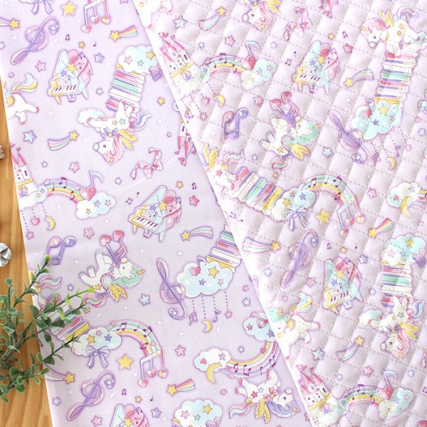 画像5: ペガサス ミュージック ラベンダー【コップ袋】中厚手生地 手作りキット 作り方マニュアル付き 入園入学 手芸キット (5)