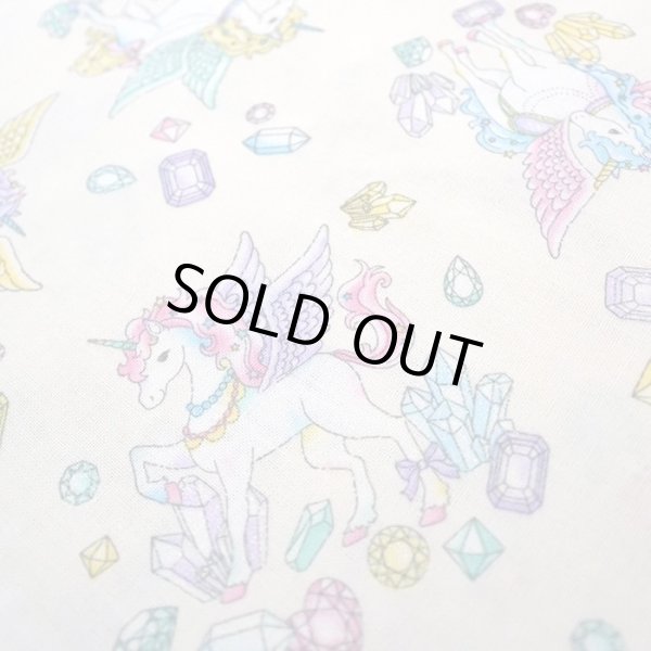 画像1: [15％OFF]★在庫限り サイズ変更不可★ジュエリー＆ペガサス アイボリー【ランチョンマット】手作りキット 作り方マニュアル付き 入園入学 2024年度春 薄手生地+裏地 (1)
