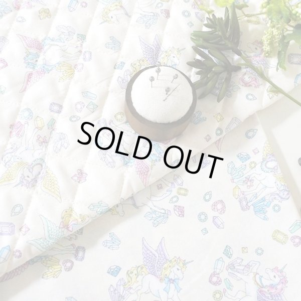 画像4: [15％OFF]★在庫限り サイズ変更不可★ジュエリー＆ペガサス アイボリー【ランチョンマット】手作りキット 作り方マニュアル付き 入園入学 2024年度春 薄手生地+裏地 (4)