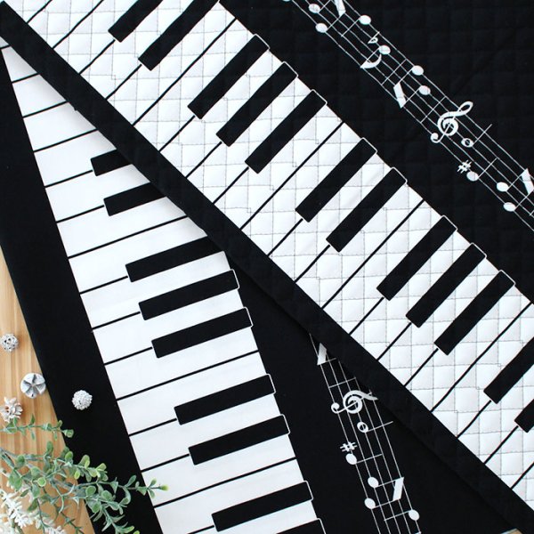 画像5: ピアノと音符【レッスンバッグ】 手作りキット 作り方マニュアル付き 入園入学 手芸キット[n] (5)