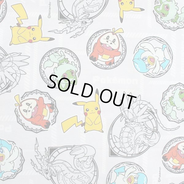 画像2: ポケットモンスター SV グレー【お弁当袋】中厚手生地 材料セット 作り方マニュアル付き 入園入学 2025年度春 (2)