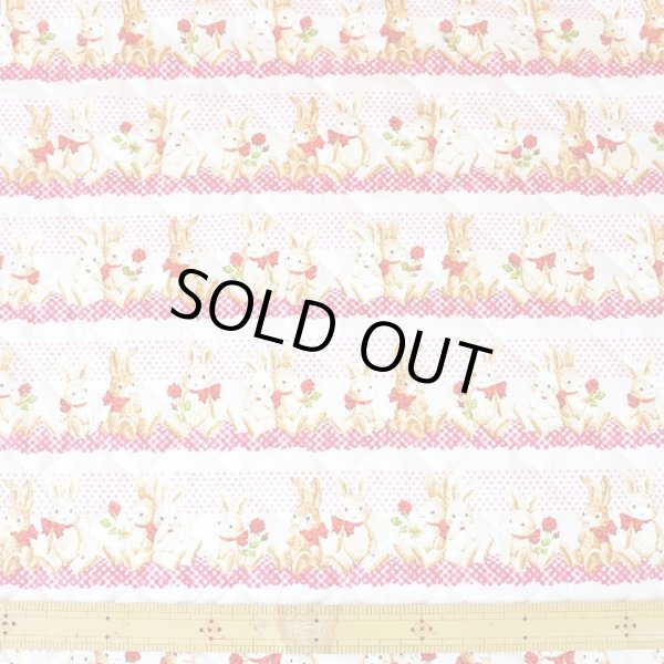 画像4: [15％OFF]★在庫限り サイズ変更不可★ウサギとレース【レッスンバッグ】 手作りキット 作り方マニュアル付き 入園入学 手芸キット[n] (4)