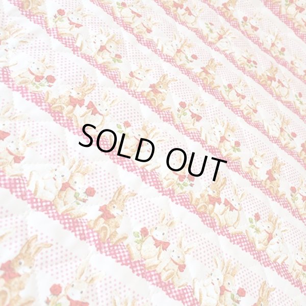 画像3: [15％OFF]★在庫限り サイズ変更不可★ウサギとレース【レッスンバッグ】 手作りキット 作り方マニュアル付き 入園入学 手芸キット[n] (3)