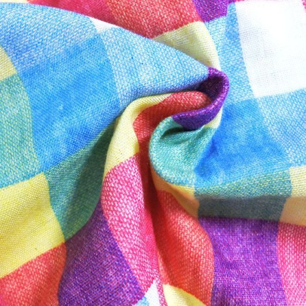 画像6: ビッグチェック 2色【くるくるスタイ】ベビー 手作りキット 作り方マニュアル付き ダブルガーゼ 国産 (6)