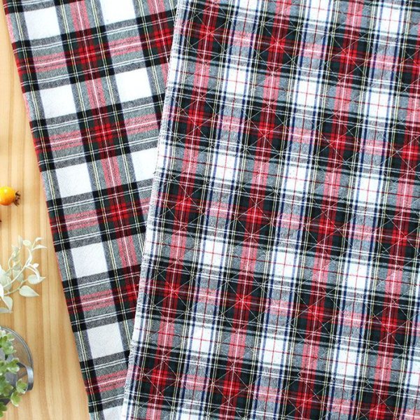 画像8: タータンチェック 2色【スモック】 手作りキット 作り方マニュアル付き 中厚手生地 (8)