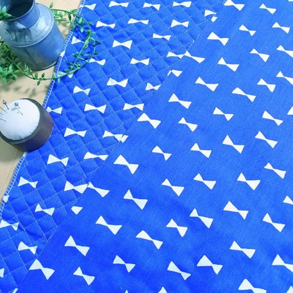 画像5: ブルー×ホワイトリボン【コップ袋】手作りキット 作り方マニュアル付き 入園入学 2024年度春 中厚手生地 (5)