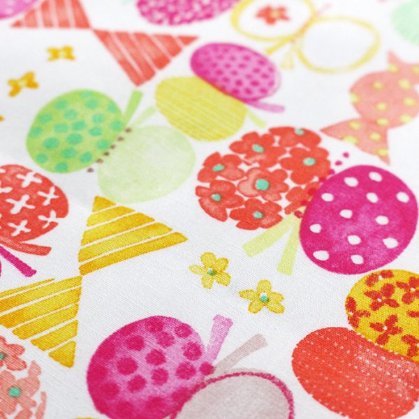 画像4: リボン&ちょうちょ レッド/ブルー 【シューズバッグ】手作りキット 作り方マニュアル付き 入園入学 手芸キット (4)