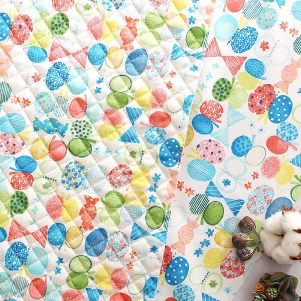 画像7: リボン&ちょうちょ レッド/ブルー 【シューズバッグ】手作りキット 作り方マニュアル付き 入園入学 手芸キット (7)