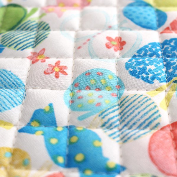 画像9: 《家庭科教材対応》リボン&ちょうちょ レッド/ブルー キルティング生地【ナップサック】手作りキット 作り方マニュアル付き 小学校 家庭科 キット (9)