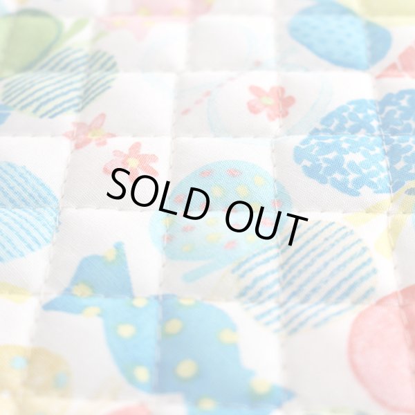 画像4: ●アウトレット サイズ変更不可●リボン＆ちょうちょ ブルー【シューズバッグ】手作りキット 作り方マニュアル付き 入園入学 手芸キット プライスOFF キルティング (4)