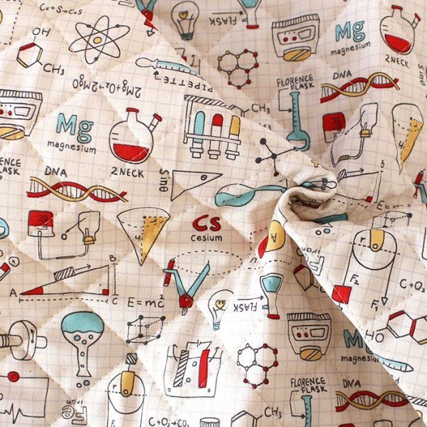 画像2: ●アウトレット サイズ変更不可●サイエンス・ラボ【ピアニカバッグ】◎底布付 手作りキット 作り方マニュアル付き 入園入学 手芸キット[s] (2)