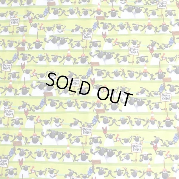 画像3: [15％OFF]★在庫限り サイズ変更不可★ひつじのショーン ボーダーグリーン【体操服袋/ナップサック】材料セット 作り方マニュアル付き 入園入学 中厚手生地[n] (3)