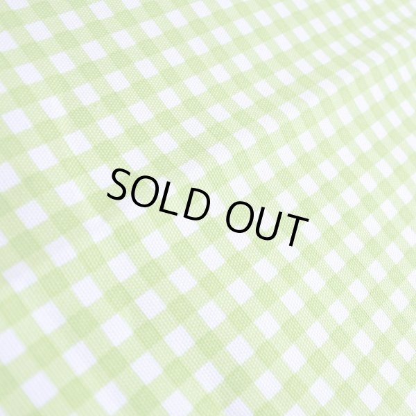 画像2: シンプルチェック グリーン＆ピンク【シューズバッグ】手作りキット 作り方マニュアル付き 入園入学 手芸キット 中厚手生地+裏地[u] (2)