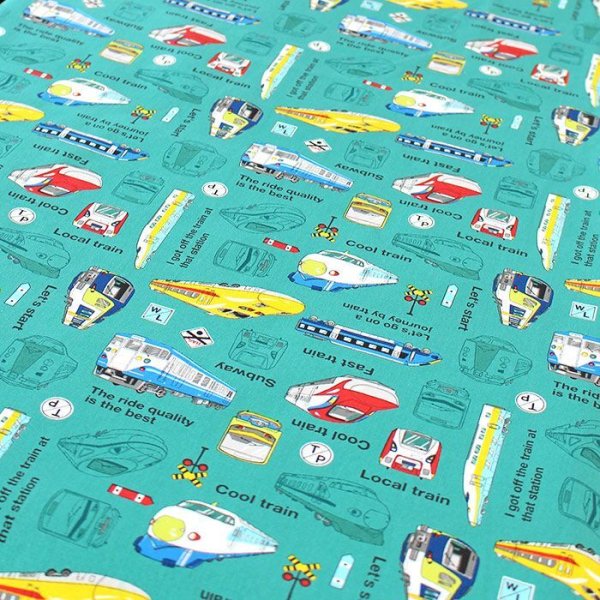 画像3: 《家庭科教材対応》電車と新幹線 【ランチョンマット】手作りキット 作り方マニュアル付き 小学校 家庭科 キット[u] (3)