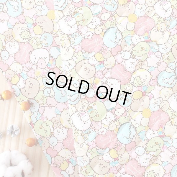 画像5: すみっコぐらし ぎっしりピンク【お弁当袋】中厚手生地 材料セット 作り方マニュアル付き 入園入学 2026年度春 (5)