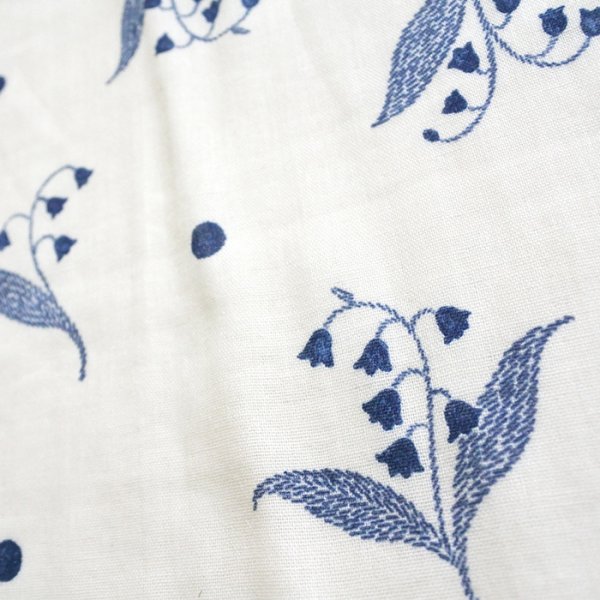 画像8: すずらんネイビー/ホワイト【ハンカチスタイ】ベビー 手作りキット 作り方マニュアル付き ダブルガーゼ 国産 (8)