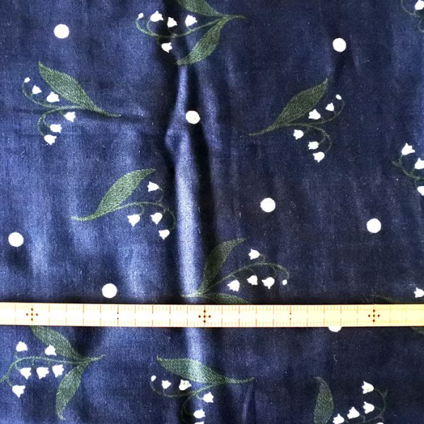 画像4: すずらんネイビー/ホワイト【ハンカチスタイ】ベビー 手作りキット 作り方マニュアル付き ダブルガーゼ 国産 (4)