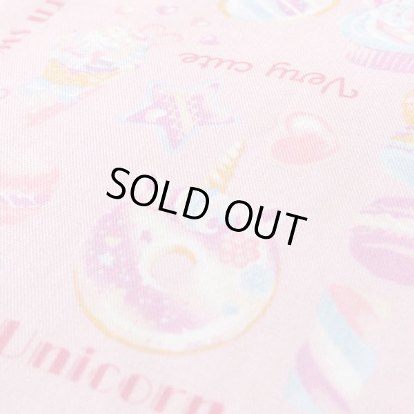 画像4: [15％OFF]★在庫限り サイズ変更不可★スイーツ★ユニコーン ピンク【コップ袋】手作りキット 作り方マニュアル付き 入園入学 2024年度春 中厚手生地 (4)