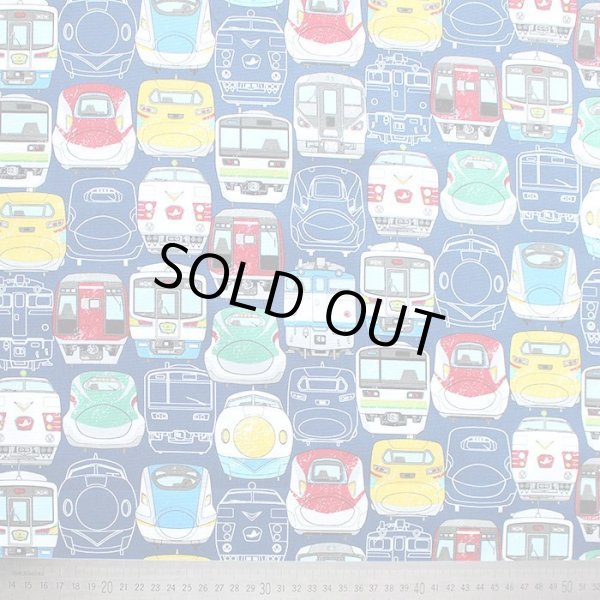 画像3: 大きい電車のお顔 コン【お弁当袋】中厚手生地 手作りキット 作り方マニュアル付き 入園入学 2024年度春[n] (3)