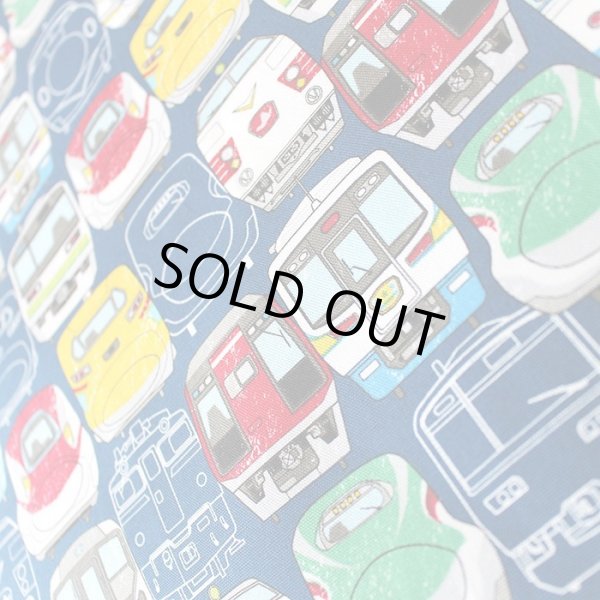 画像4: 大きい電車のお顔 コン【お弁当袋】中厚手生地 手作りキット 作り方マニュアル付き 入園入学 2024年度春[n] (4)